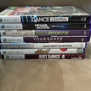 - Lot of 7 Xbox 360 Kinect Required Games